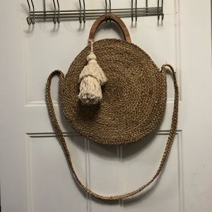 Zara wicker purse